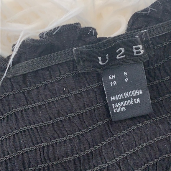 Black crop top - Picture 2 of 2